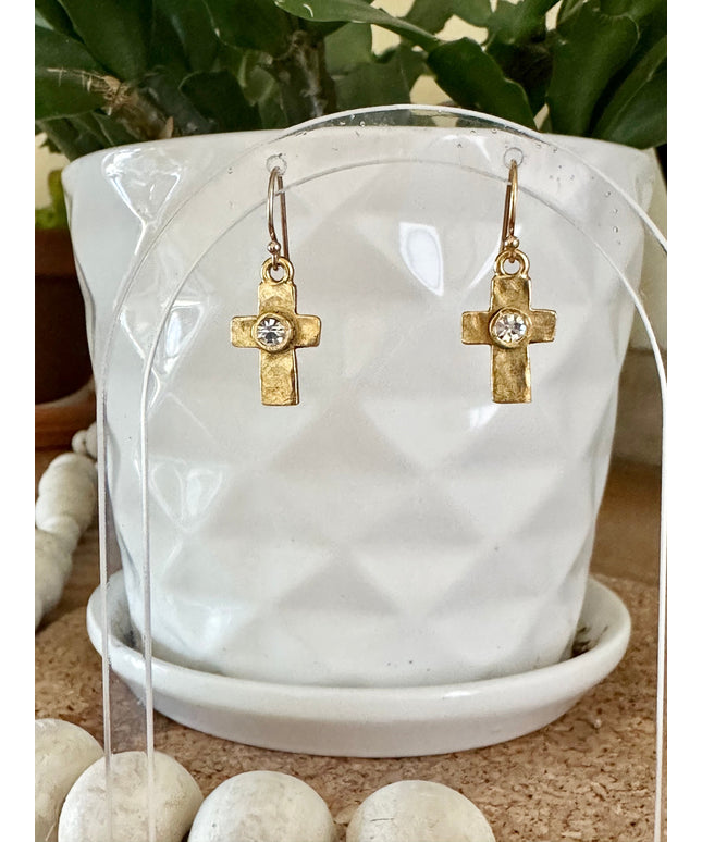 Artisan Cross Earrings