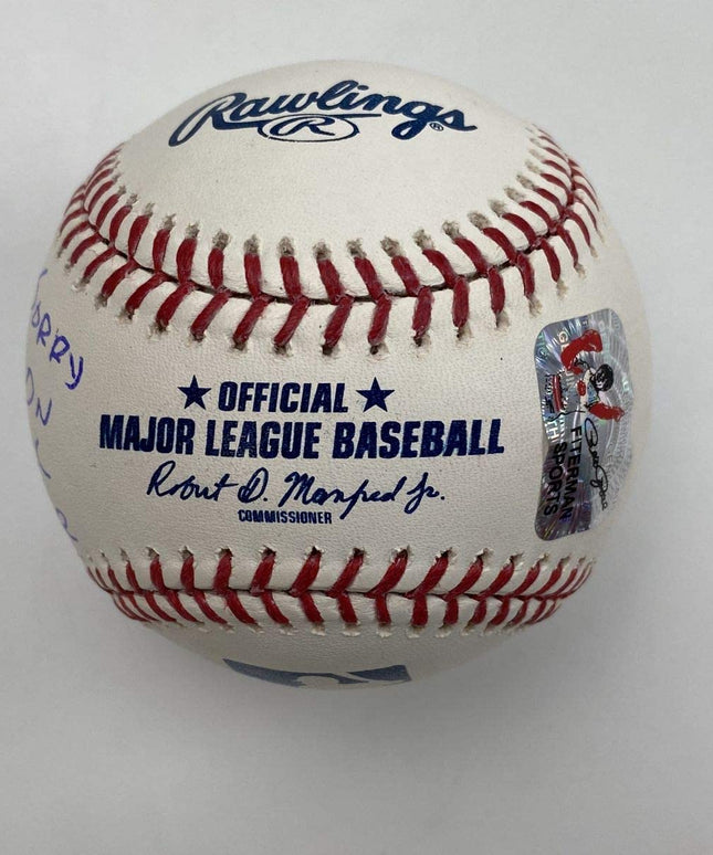 Autographed/Signed Pete Rose I'm Sorry I Bet On Baseball Rawlings ROML Rose Hologram COA