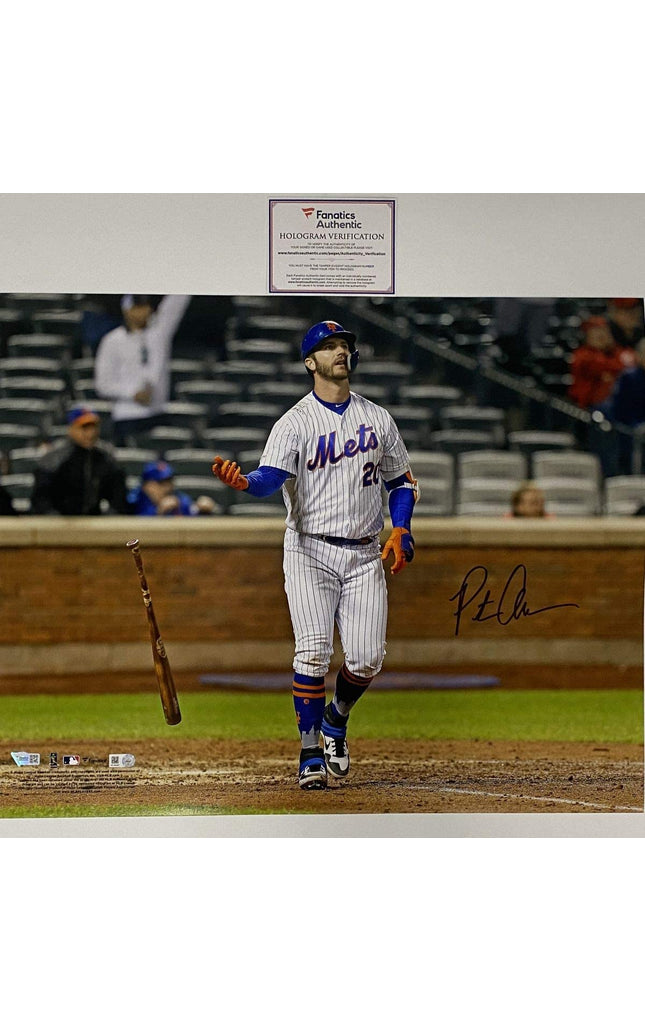 Autographed/Signed Pete Alonso New York Mets 16x20 Baseball Photo Fanatics COA