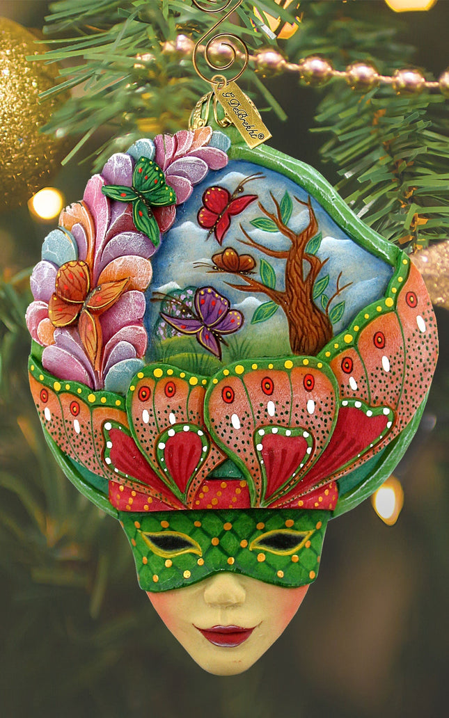 Carnival Mask Sculpted Ornament by G. DeBrekht - 621144