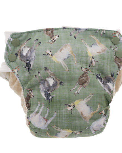 Side Snap Simplex in Organic Cotton