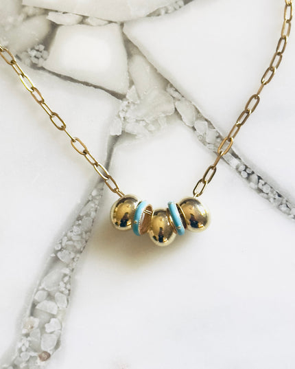 Chunky Teardrop Bead Necklace
