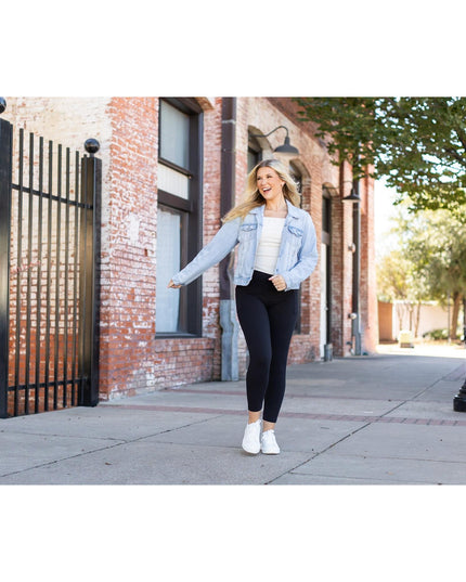 Ready to Ship  | The Alana - 7/8 Ankle Length BLACK Leggings with Pockets