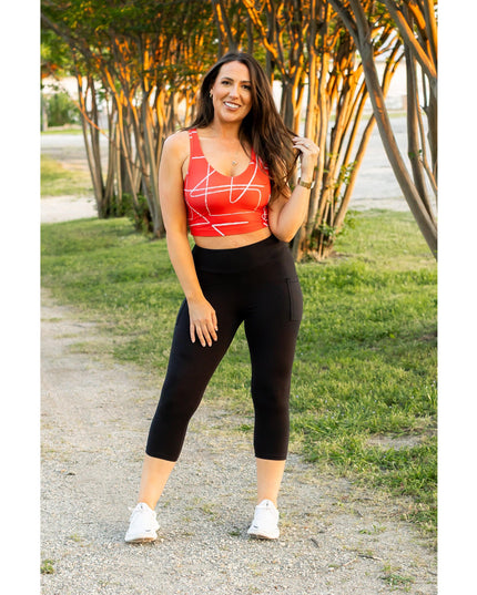 Ready to Ship | The Cassandra - Black CAPRI with POCKETS