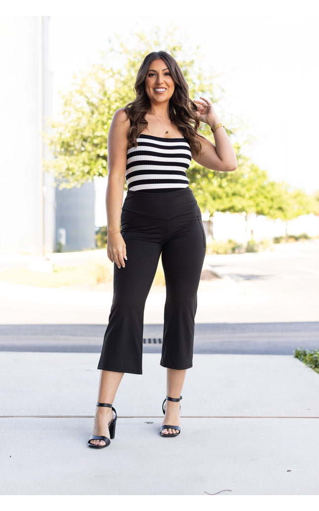 Ready to Ship |  The Faith - Tummy Control High Waisted Guacho Pants