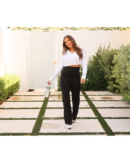 Ready to Ship | The Deluxe Paige Fold-over, Sculpting Leggings - Luxe Leggings by Julia Rose®