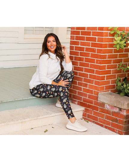 Ready to Ship | Halloween Gnomes Full Length Leggings *