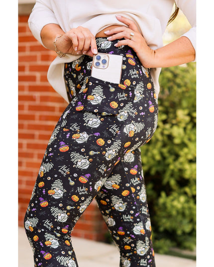 Ready to Ship | Halloween Gnomes Full Length Leggings *