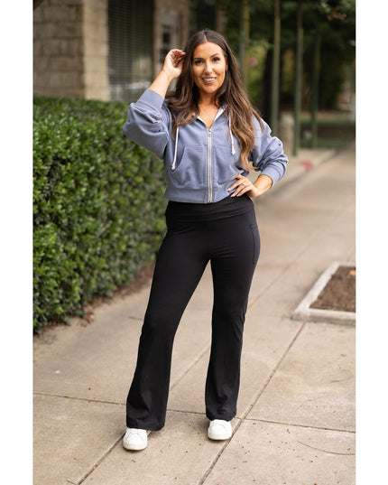 Ready to Ship | The Addison Fold Over Bootcut Leggings