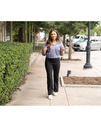 Ready to Ship | The Addison Fold Over Bootcut Leggings