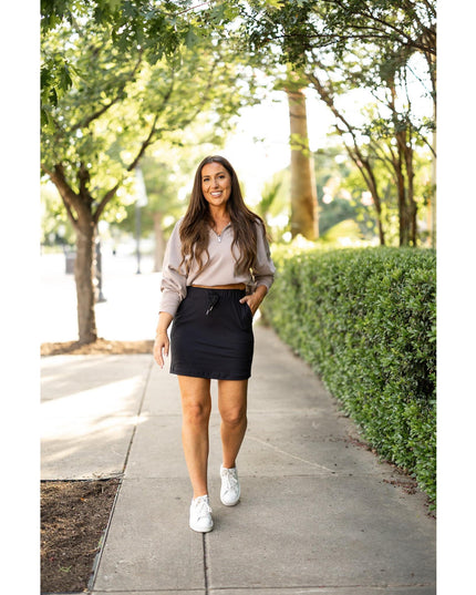Ready to Ship | The Kristina BLACK Jogger Skirt