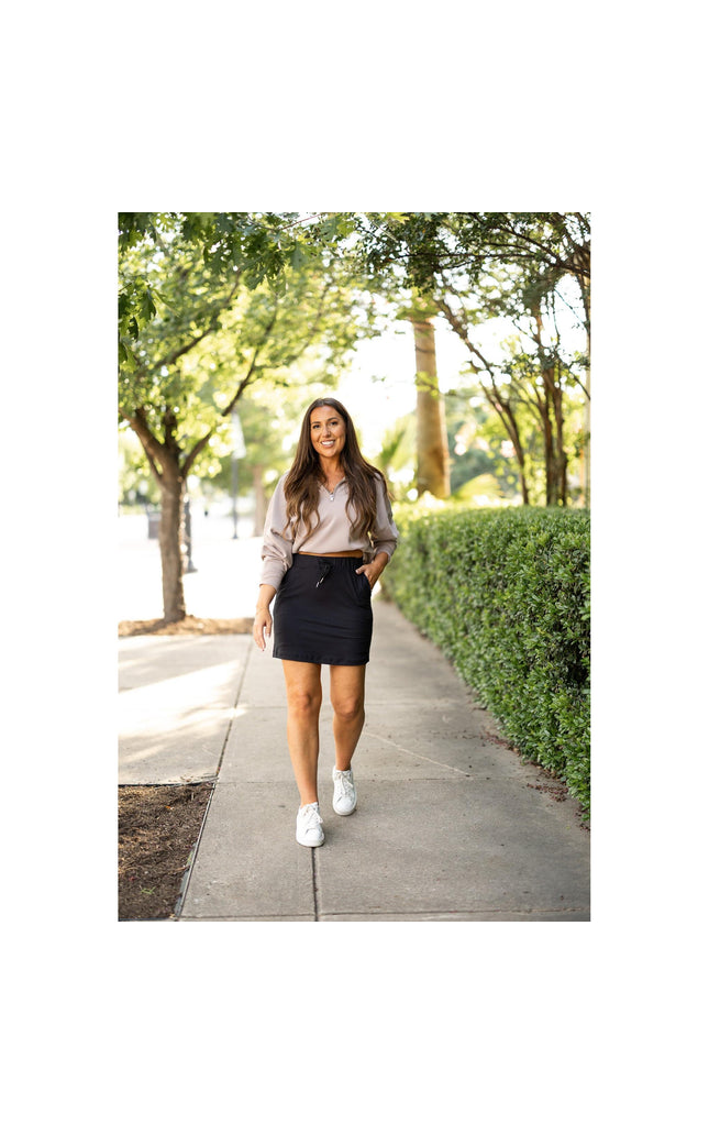 Ready to Ship | The Kristina BLACK Jogger Skirt