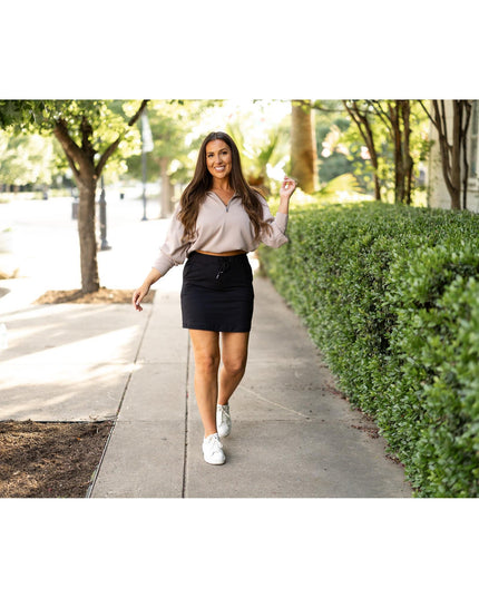 Ready to Ship | The Kristina BLACK Jogger Skirt