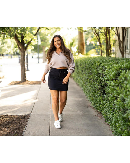 Ready to Ship | The Kristina BLACK Jogger Skirt
