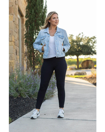 Ready to Ship | BLACK FULL-LENGTH Leggings with POCKET