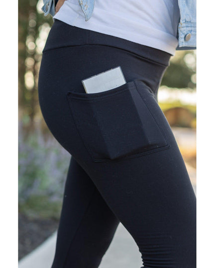 Ready to Ship | BLACK FULL-LENGTH Leggings with POCKET