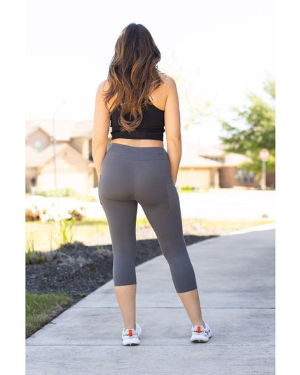 Ready to Ship | The Dani -  Charcoal CAPRI with POCKETS