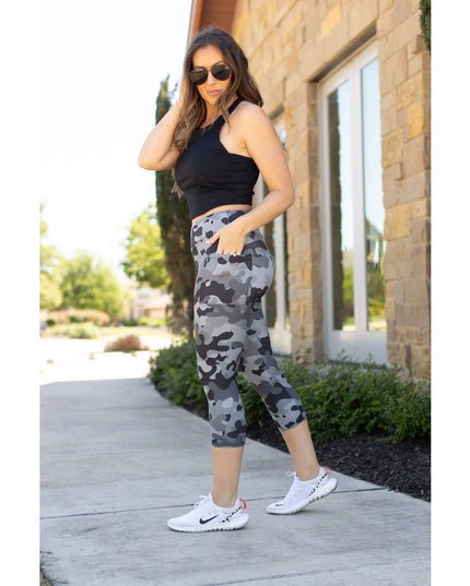 Ready to Ship | Ace Camo CAPRI Leggings -  - Luxe Leggings by Julia Rose®