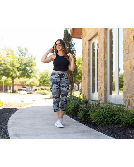 Ready to Ship | Ace Camo CAPRI Leggings -  - Luxe Leggings by Julia Rose®