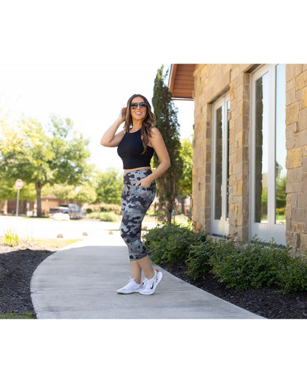 Ready to Ship | Ace Camo CAPRI Leggings -  - Luxe Leggings by Julia Rose®