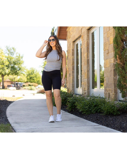 Ready to Ship  | The Bree - Black  BIKER 7-inch SHORTS