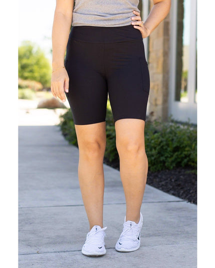 Ready to Ship  | The Bree - Black  BIKER 7-inch SHORTS