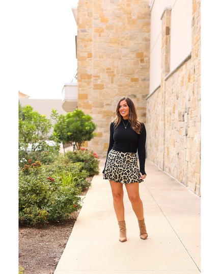 Ready to Ship | The Kylie Leopard Skort - Round 5