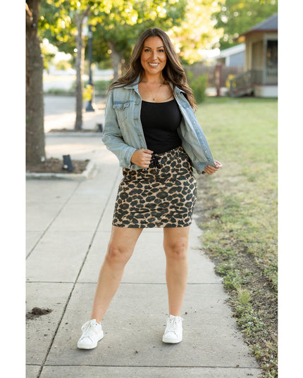 Ready to Ship | The Liana - Leopard 2.0 Jogger Skirt