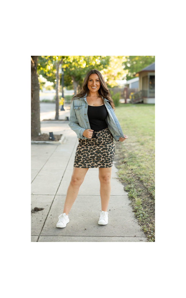 Ready to Ship | The Liana - Leopard 2.0 Jogger Skirt