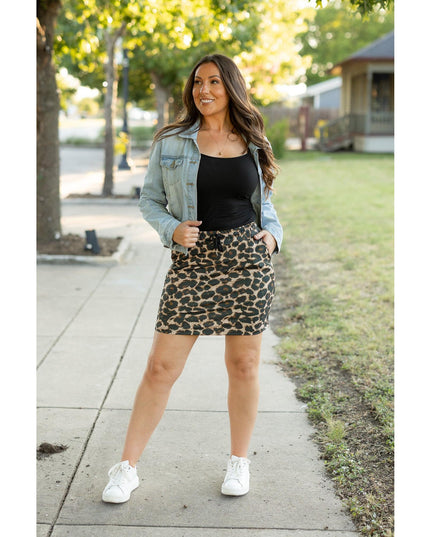 Ready to Ship | The Liana - Leopard 2.0 Jogger Skirt