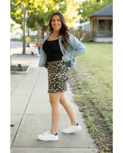 Ready to Ship | The Liana - Leopard 2.0 Jogger Skirt