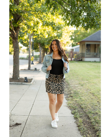 Ready to Ship | The Liana - Leopard 2.0 Jogger Skirt