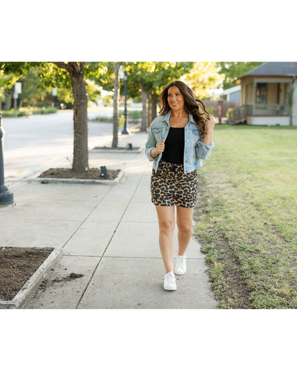 Ready to Ship | The Liana - Leopard 2.0 Jogger Skirt