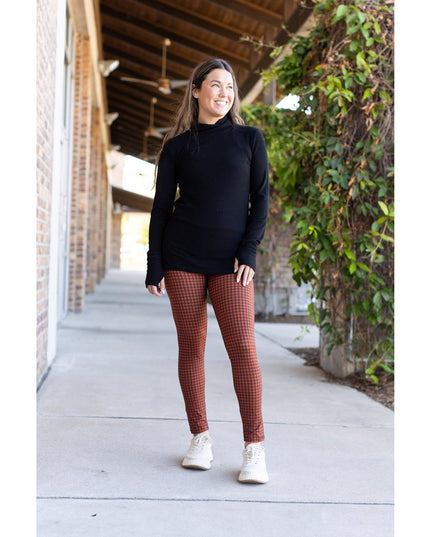 Ready to Ship | Houndstooth Full Length Leggings