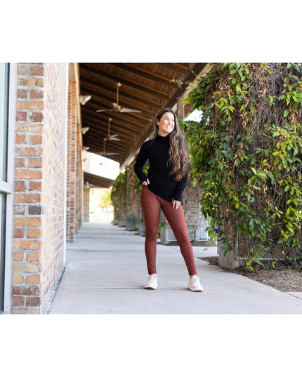 Ready to Ship | Houndstooth Full Length Leggings