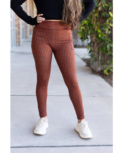 Ready to Ship | Houndstooth Full Length Leggings