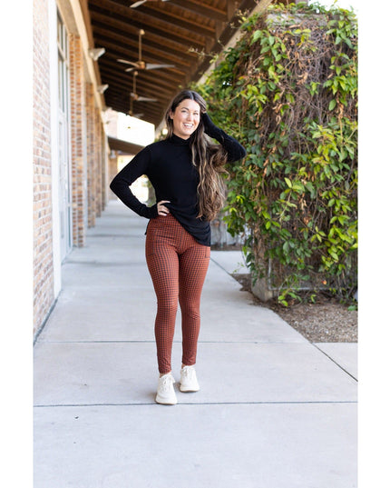 Ready to Ship | Houndstooth Full Length Leggings