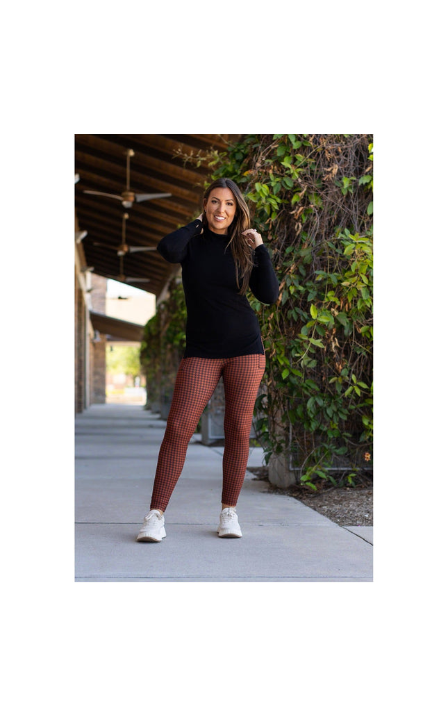 Ready to Ship | Houndstooth Full Length Leggings