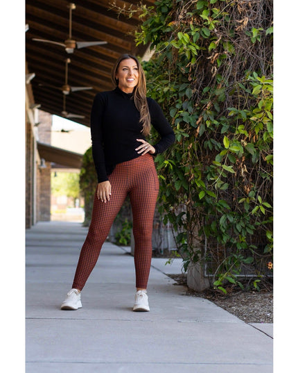 Ready to Ship | Houndstooth Full Length Leggings