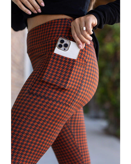 Ready to Ship | Houndstooth Full Length Leggings