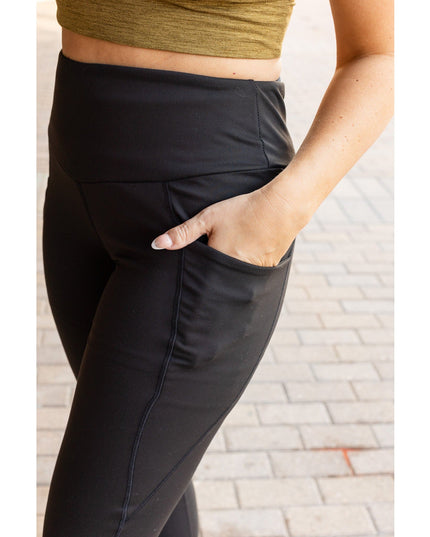 Ready to Ship  | The Adriana - Tummy Control Full Length Leggings with Pockets