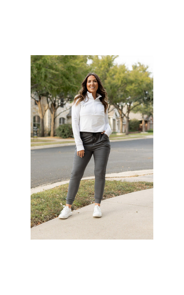 Ready to Ship | The Cindy Charcoal Joggers - Luxe Leggings by Julia Rose® Round 2