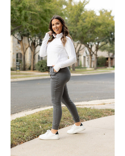 Ready to Ship | The Cindy Charcoal Joggers - Luxe Leggings by Julia Rose® Round 2