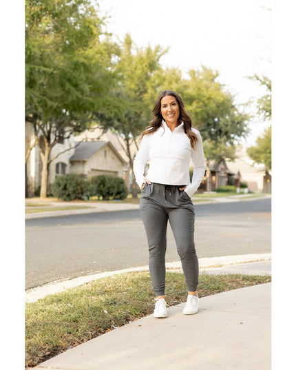 Ready to Ship | The Cindy Charcoal Joggers - Luxe Leggings by Julia Rose® Round 2