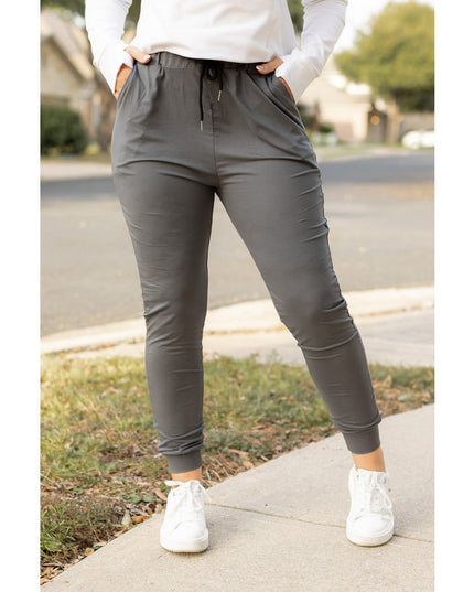 Ready to Ship | The Cindy Charcoal Joggers - Luxe Leggings by Julia Rose® Round 2