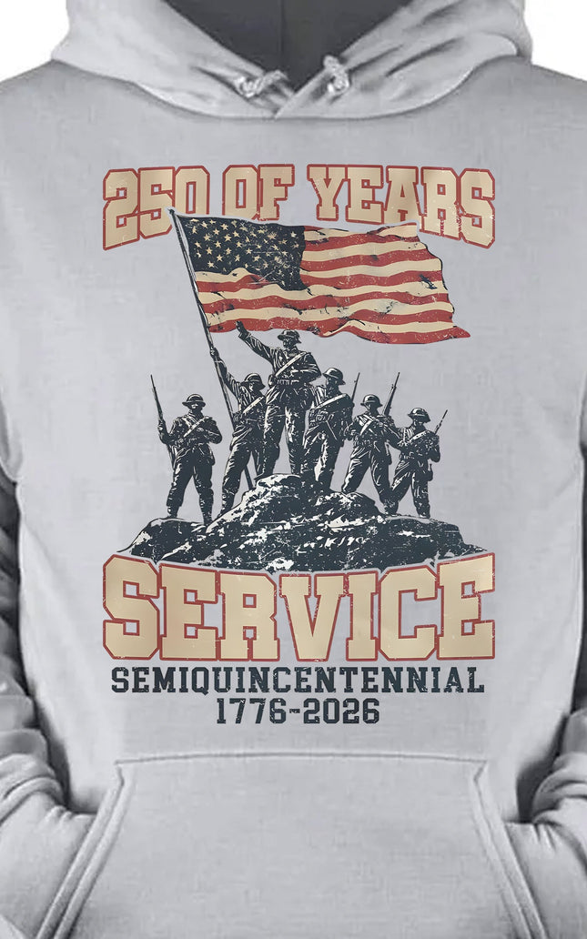 250 Years Of Service Shirt | Happy 250th Birthday USA Shirt | America 250th Anniversary Tee | Independence Day T-Shirt 682562