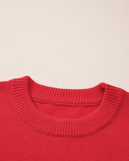 Plus Size Christmas Merry Tinsel Sweater