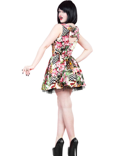 8004 Alice Pink Lily Mini Dress