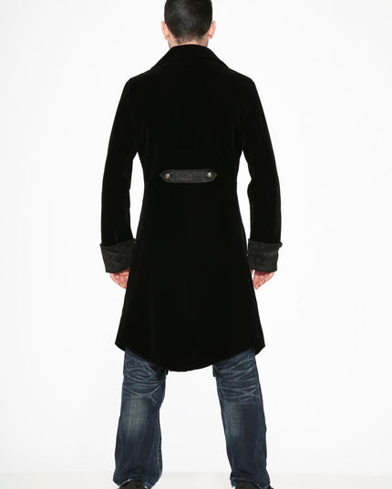 80060 Black Velvet Men's Coat