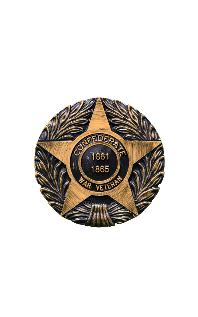 Confederate War Veteran Grave Marker & Flag Holder with Aluminum Ground Spike